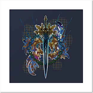 Ethereal Sword - Blue Posters and Art